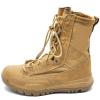 hongrenamz Mens Walking Boots High-top Non-Slip Trekking Shoes Hiking Shoes Non-Slip Outdoor Hiking Boots Brown-EU43/US9 view 2