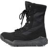 hongrenamz Mens Outdoor Boots Lightweight Walking Boots Rubber Outsole Trekking Shoes for Travelling Camping Hiking Black-EU39/US7 view 1