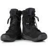 hongrenamz Mens Outdoor Boots Lightweight Walking Boots Rubber Outsole Trekking Shoes for Travelling Camping Hiking Black-EU39/US7 view 4