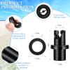 Riakrum 4 Pcs Inflatable Kayak Pump Adapter Compatible with Halkey Roberts Valve Adapter Paddle Board Air Pump Hose Adapter Kayak Air Pump Replacement Accessories for Inflatable Boat Bed (Style 1) view 2