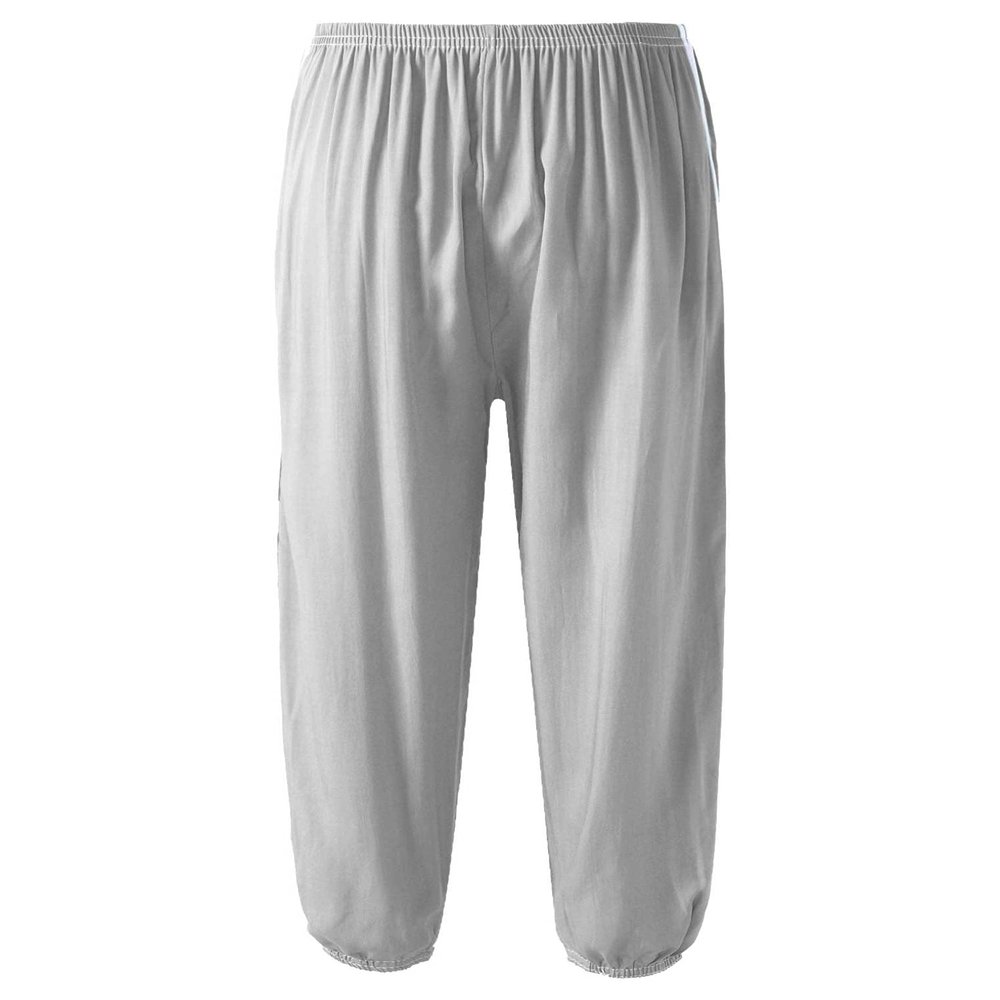Freebily Kids Girls Athletic Sweatpants Elastic Waist Jogger Cargo Pants Stripes Side Print Casual Active Trousers Grey 3-4 Years