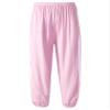 Freebily Kids Girls Athletic Sweatpants Elastic Waist Jogger Cargo Pants Stripes Side Print Casual Active Trousers Pink 5-6 Years view 1