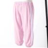 Freebily Kids Girls Athletic Sweatpants Elastic Waist Jogger Cargo Pants Stripes Side Print Casual Active Trousers Pink 5-6 Years view 4