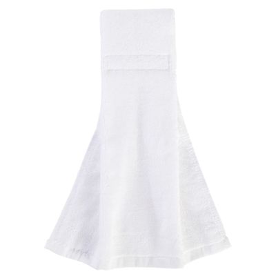 Gridiron Gladiator Cotton Football Towel - Absorbent Football Towels QB - Belt Loop for QB Gear - Sideline Essential - White - Small