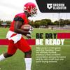 Gridiron Gladiator Cotton Football Towel - Absorbent Football Towels QB - Belt Loop for QB Gear - Sideline Essential - White - Small view 2