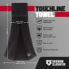 Gridiron Gladiator Cotton Football Towel - Absorbent Football Towels QB - Belt Loop for QB Gear - Sideline Essential - Black - Small view 3