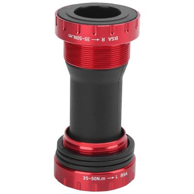 BB Bottom Bracket, Road Mountain Bike Bottom Bracket Kit, 68-73mm Aluminum Alloy BB Bottom Bracket Red