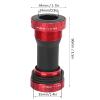 BB Bottom Bracket, Road Mountain Bike Bottom Bracket Kit, 68-73mm Aluminum Alloy BB Bottom Bracket Red view 4