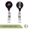 Desert Cactus Phoenix Suns Retractable Badge Holder NBA ID Reel with Ticket Clip for Lanyard, Work, School & Office Access (Design A) view 2