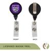 Desert Cactus Sacramento Kings Retractable Badge Holder NBA ID Reel with Ticket Clip for Lanyard, Work, School & Office Access (Design A) view 2