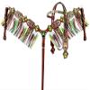 Showman Cheetah/Serape Print Browband Headstall & Fringe Breast Collar Set view 1