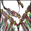 Showman Cheetah/Serape Print Browband Headstall & Fringe Breast Collar Set view 3