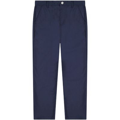 Buyless Fashion Boys Husky Straight Fit Cotton-Poly American Classic Long Pants - 21S21-NVY-4 Navy