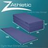 Z Athletic Folding Mat for Gymnastics, Tumbling, Cheerleading, and More, Blue, 4 Ft x 12 Ft x 2 In view 3