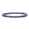 Cherry Tree Collection - Small, Medium, Large Sizes - Gemstone Beaded Bracelets For Women and Men - 4mm Round Beads (Lapis, Large) view 1