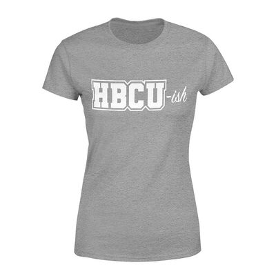 Veracco HBCU - Ish | Graduate College Grad Apparel Tees Cool Humor Graphic Saying Sarcasm| Women T-Shirt Sport Grey