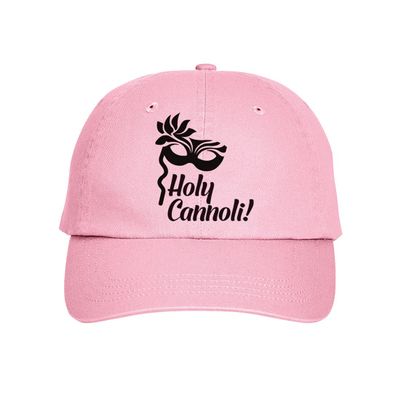Press Fans - HOLY Cannoli! Italy Italian Hat Baseball Cap Distressed Classic Polo Style Adjustable, r35 Light Pink