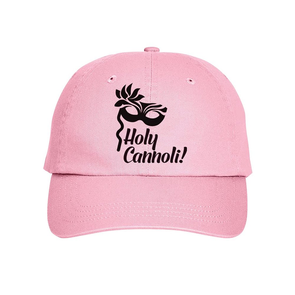 Press Fans - HOLY Cannoli! Italy Italian Hat Baseball Cap Distressed Classic Polo Style Adjustable, r35 Light Pink