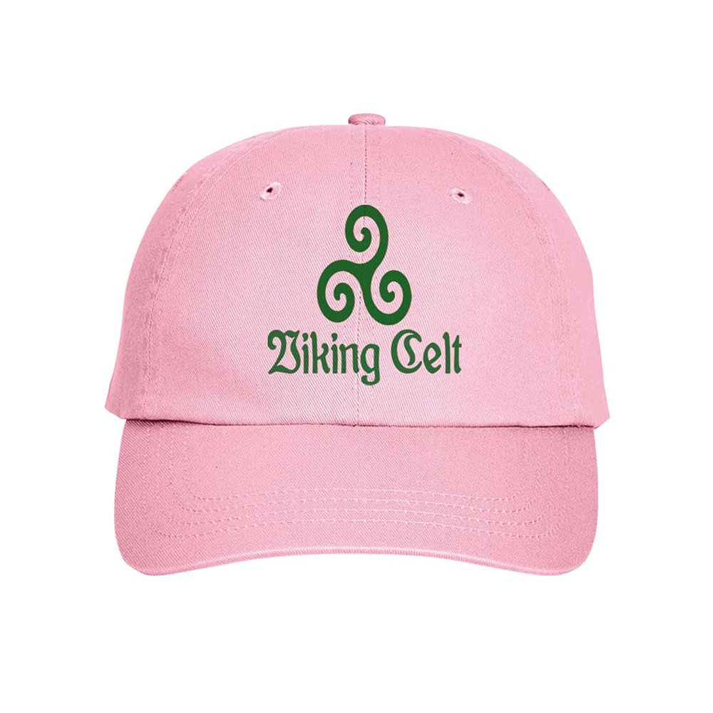 Press Fans - Viking Celt Irish Celtic Shamrock Hat Baseball Cap Distressed Classic Polo Style Adjustable, k92 Light Pink