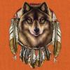 Wolf Spirit Long Sleeve T-Shirt Native American Dreamcatcher Indigenous Grey Small view 2