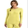 Healing Hands Women's Underscrub Soft Knit Melissa Longsleeve Scrub Tee with Breathable & Easy Care Fabric 5047, S, Canary view 1