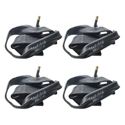 4 x Inner Tubes for Brompton Folding Bike 16 x 1 3/8 inch / 37-349 Schrader Valve (4 Pack)