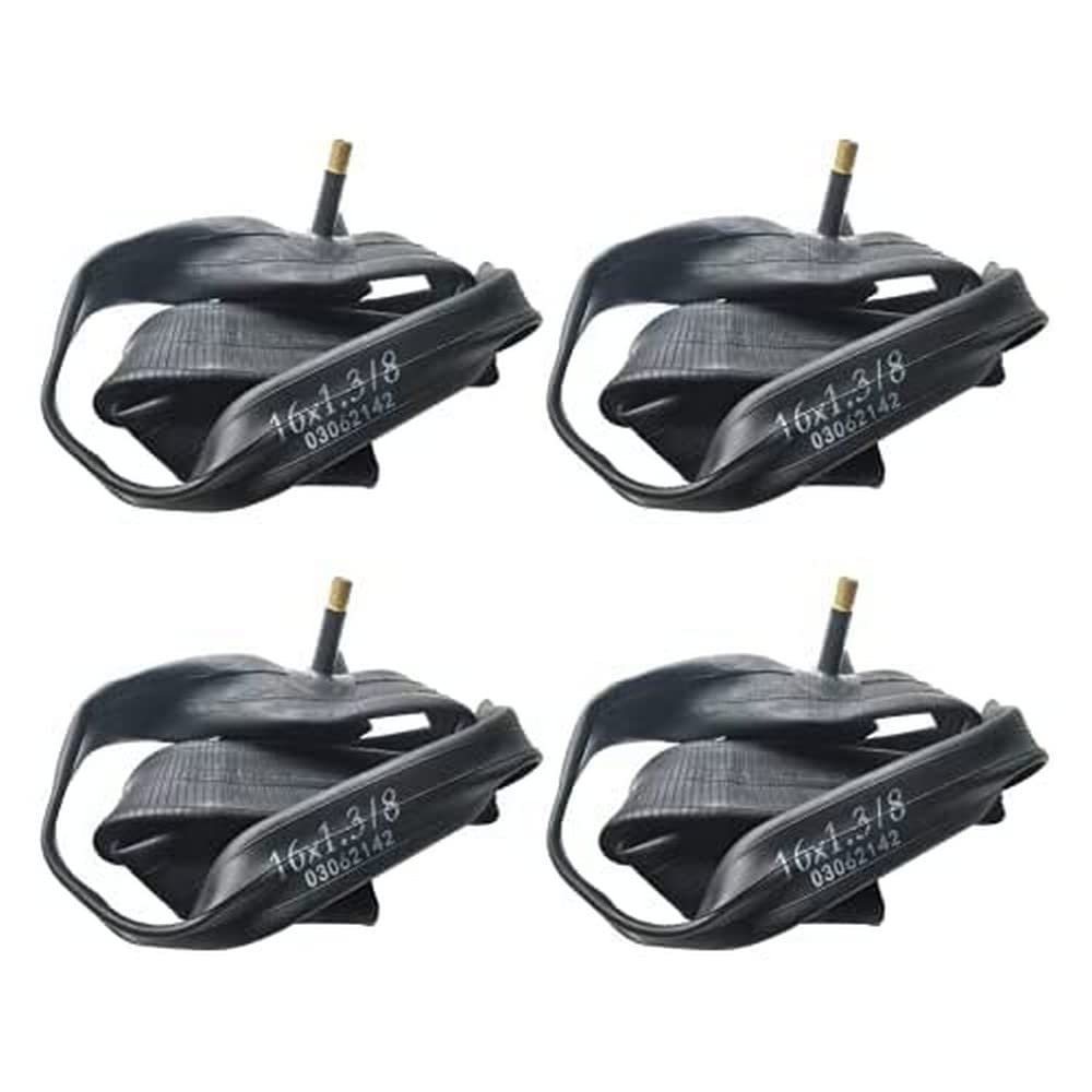 4 x Inner Tubes for Brompton Folding Bike 16 x 1 3/8 inch / 37-349 Schrader Valve (4 Pack)