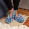 BambooMN Adult Women's Soft Warm Cozy Fuzzy Tie Dye Multicolor Slippers Non-Slip Socks, Berry Blend, Small 1 Pair view 2