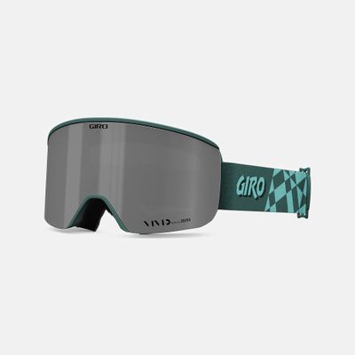 Giro Ella Ski Goggles - Snowboard Goggles for Women- Grey Green Cover Up Strap with Vivid Onyx/Vivid Infrared Lenses