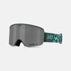 Giro Ella Ski Goggles - Snowboard Goggles for Women- Grey Green Cover Up Strap with Vivid Onyx/Vivid Infrared Lenses view 1