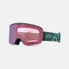 Giro Ella Ski Goggles - Snowboard Goggles for Women- Grey Green Cover Up Strap with Vivid Onyx/Vivid Infrared Lenses view 3