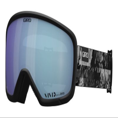 Giro Women's and Youth Millie Ski and Snowboard Goggles - Black/White Data Mosh Strap with Vivid Royal