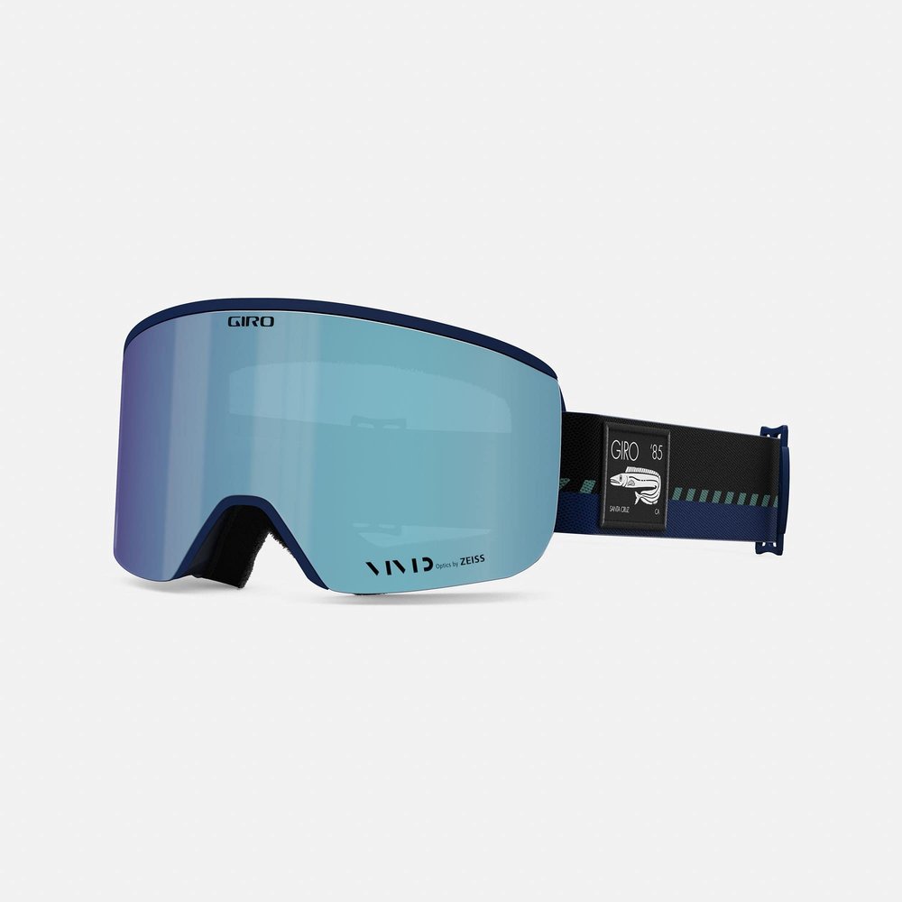 Giro Axis Ski Goggles - Snowboard Goggles for Men - Pescaria Strap with Vivid Royal/Vivid Infrared Lenses