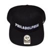 47 Philadelphia 76ers Black Jersey Sure Shot Captain Adjustable Snapback Cap - NBA, Flat Bill Baseball Hat view 1