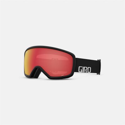 Giro Stomp Youth Snow Goggle - Black Wordmark Strap with Amber Scarlet Lens