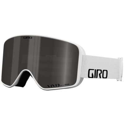 Giro Method Ski Goggles - Snowboard Goggles for Men & Women - White Wordmark Strap with Vivid Smoke/Vivid Infrared Lenses
