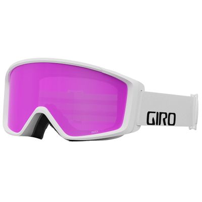 Giro Index 2.0 Adult Snow Goggle - White Wordmark Strap with Amber Pink Lens