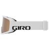 Giro Adult and Youth Semi Ski and Snowboard Goggles - White Wordmark Strap with Amber Gold/Yellow Lenses view 2