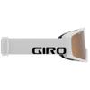Giro Adult and Youth Semi Ski and Snowboard Goggles - White Wordmark Strap with Amber Gold/Yellow Lenses view 4