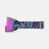 Giro Dylan Ski Goggles - Snowboard Goggles for Women & Youth - Pink Data Mosh Strap with Amber Pink/Yellow Lenses view 2