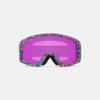 Giro Dylan Ski Goggles - Snowboard Goggles for Women & Youth - Pink Data Mosh Strap with Amber Pink/Yellow Lenses view 3
