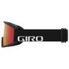 Giro Semi Ski Goggles - Snowboard Goggles for Men, Women & Youth - Black Wordmark Strap with Amber Scarlet/Yellow Lenses view 2