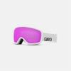 Giro Stomp Kids Ski Goggles - Snowboard Goggles for Youth, Boys & Girls - White Wordmark Strap with Amber Pink Lens view 1