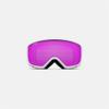Giro Stomp Kids Ski Goggles - Snowboard Goggles for Youth, Boys & Girls - White Wordmark Strap with Amber Pink Lens view 3