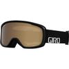 Giro Youth Buster Ski and Snowboard Goggles - Black Wordmark Strap with Amber Rose Lens view 1