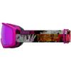 Giro Women's and Youth Millie Ski and Snowboard Goggles - Flower Data Mosh Strap with Vivid Pink Lens view 2