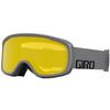 Giro Roam Ski Goggles - Snowboard Goggles for Men, Women & Youth - Grey Wordmark Strap with Amber Scarlet/Yellow Lenses view 4