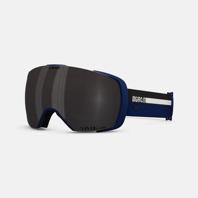 Giro Contact Ski Goggles - Snowboard Goggles for Men & Women - Midnight Cassette Strap with Vivid Smoke/Vivid Infrared Lenses