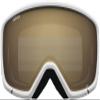 Giro Stomp Kids Ski Goggles - Snowboard Goggles for Youth, Boys & Girls - White Wordmark Strap with Amber Rose Lens view 3