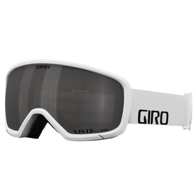Giro Ringo Ski Goggles - Snowboard Goggles for Men, Women & Youth - White Wordmark Strap with VIVID Smoke Lens